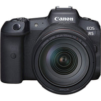 Canon EOS R5 Systemkamera mit 24-105mm f4 L RF Standardzoom-Objektiv