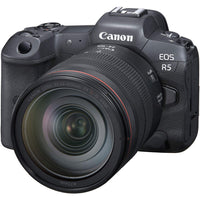 Canon EOS R5 Systemkamera mit 24-105mm f4 L RF Standardzoom-Objektiv