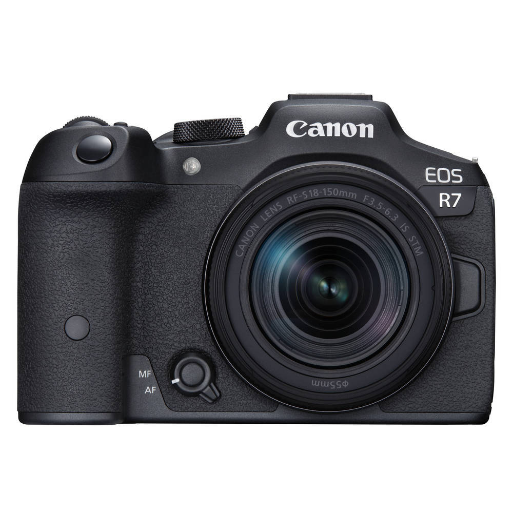 Canon EOS R7 Systemkamera mit 18-150mm Standardzoom-Objektiv Kit