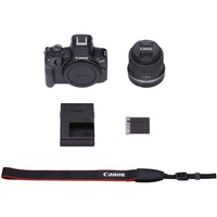 Canon EOS R50 Systemkamera mit RF-S 18-45mm Standardzoom-Objektiv Kit