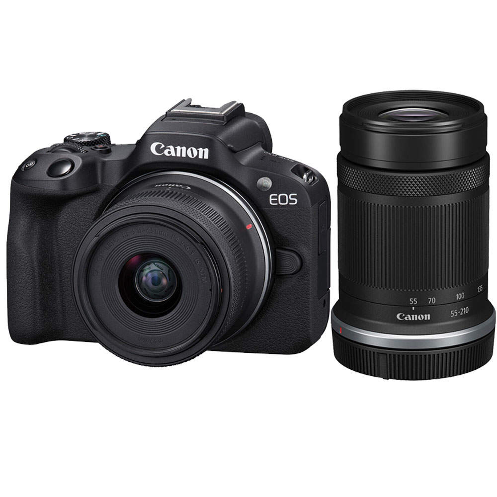 Canon EOS R50 Systemkamera Twin Lens Kit RF-S 18-45mm & 55-210mm Objektive