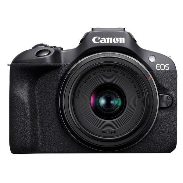 Canon EOS R100 Systemkamera mit RF-S 18-45mm Standardzoom-Objektiv