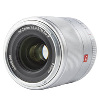 Viltrox 23mm F1.4 Fuji XF Festbrennweite Objektiv Silber