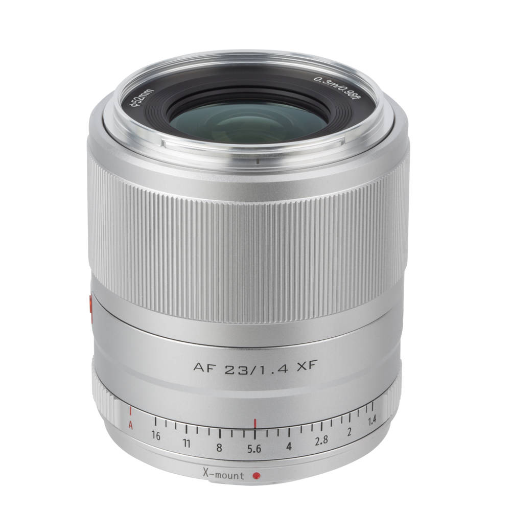 Viltrox 23mm F1.4 Fuji XF Festbrennweite Objektiv Silber