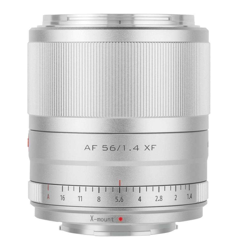 Viltrox 56mm F1.4 Fuji XF Festbrennweite Objektiv Silber